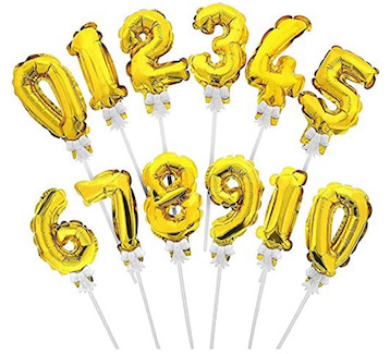 5\" Foil Balloon Cake Topper